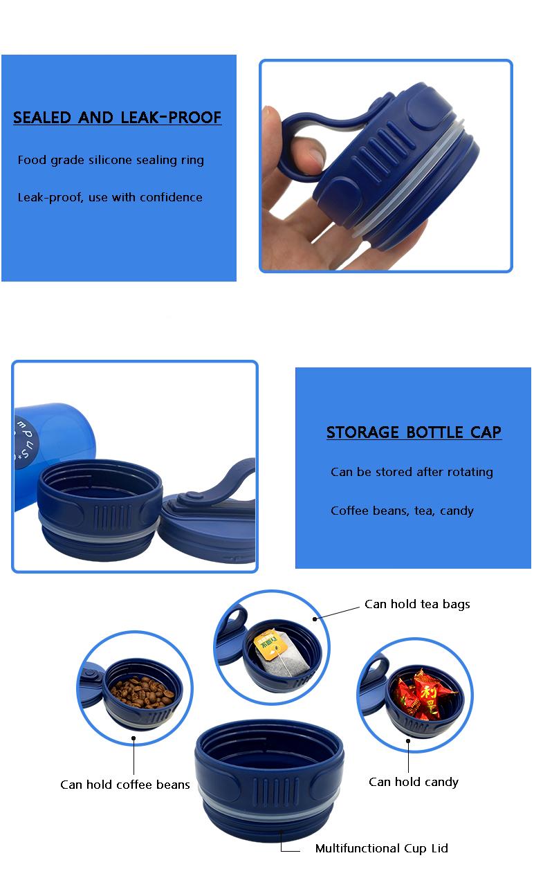 Portable Sofe Handle Carry Plastic Water Bottle 5