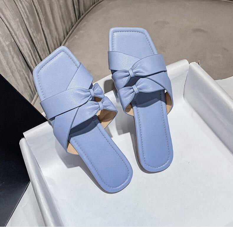 2021 double bow summer sandals 4