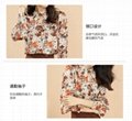 Baizi Autumn 2021 New Chiffon Top Long Sleeve Printed Shirt 5