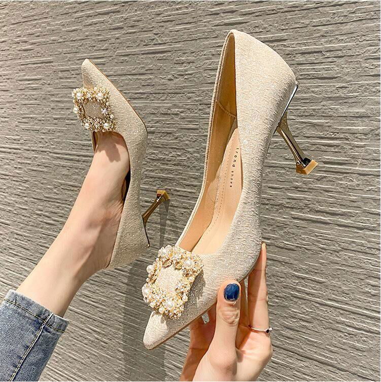 2021 spring and autumn pointed toe high heel pumps 4
