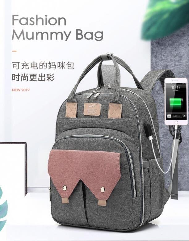 USB charging mother and baby bag 2