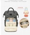 Mommy bag, multifunctional backpack, leisure mother and baby bag 5