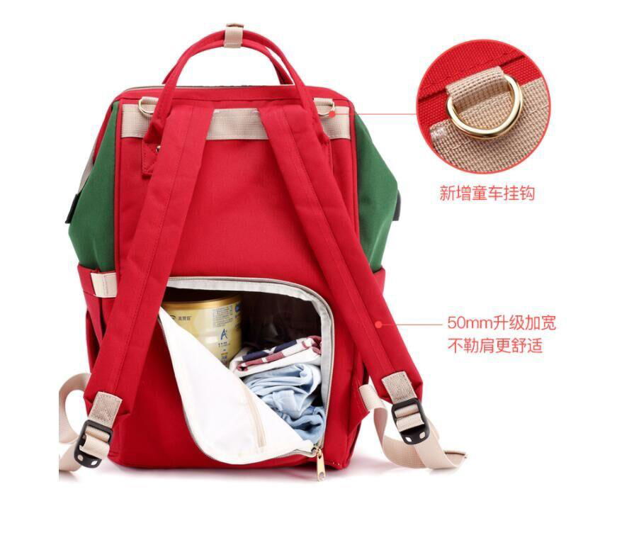 Waterproof Mummy Bag Shoulder Outing Backpack Fashion Diaper Bag 3