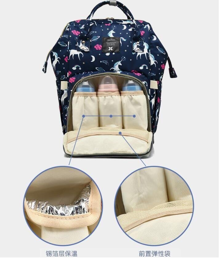 Waterproof Fashion Backpack Backpack Mother and Baby Bag 4