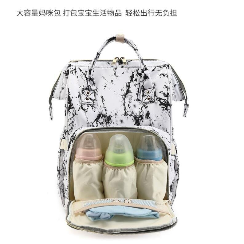 New style printed mommy bag large-capacity backpack 4