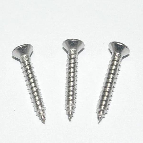 Self tapping screw with coarse /fine thread zinc flat ph2 head wood screw