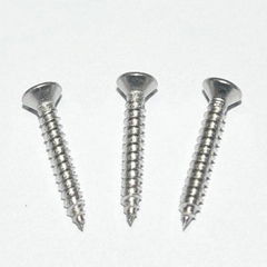 Self tapping screw with coarse /fine thread zinc flat ph2 head wood screw