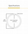 High quality and durable Traffic Safety Supply PVC tube warning pipe 3