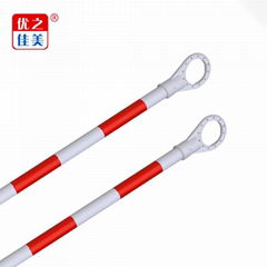 High quality Traffic safety supplies Red and White with Reflective Film Cone Bar