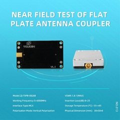 Near Field Test of Flat Plate Antenna Coupler small for wifi power test 6000MHz