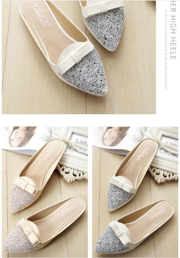 2021 new slippers women's outer wear pointed toe sandals 4