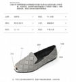 Square toe flat shoes women's imitation plaid woven shallow mouth lazy shoes