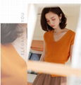 Women's new waist short-sleeved knit sweater  5