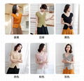 Women's new waist short-sleeved knit sweater  2