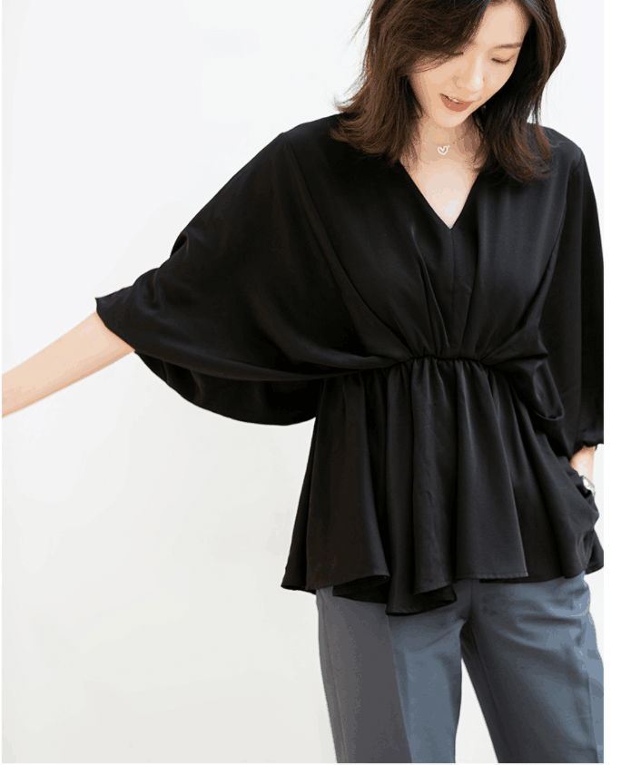 Chiffon shirt temperament blouse women's sweet fairy little shirt  5