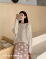 Autumn new lazy loose openwork knitted