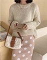 Autumn new lazy loose openwork knitted sweater top  4