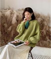 Korean women's knit sweater loose lazy style all-match sweater women  1