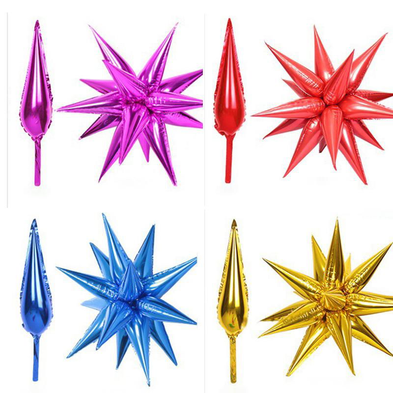 12 pointed star balloons For Party set Decoration Starbur Exploding Star droplet