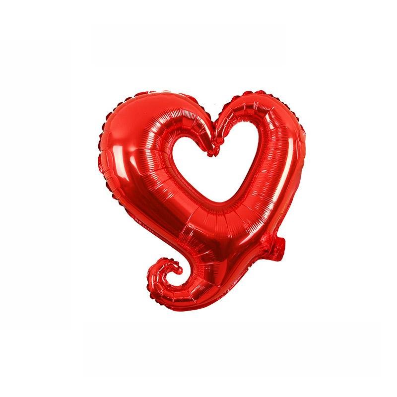 18inch hook heart foil mylar helium balloons for party weeding decorations