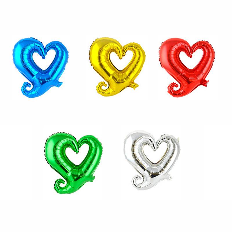 18inch hook heart foil mylar helium balloons for party weeding decorations 3