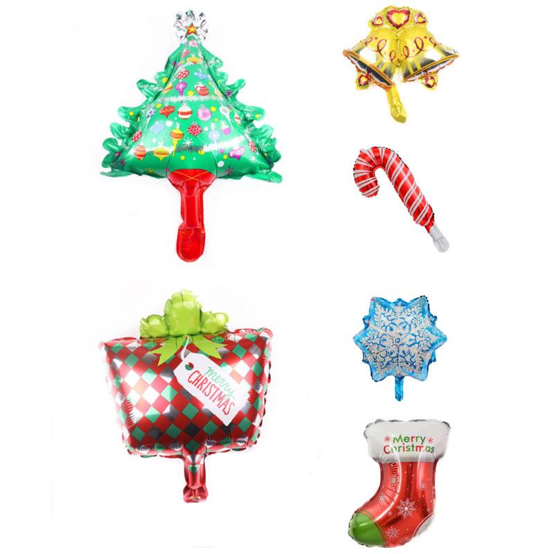 2021 new Mini Christmas Decoration Foil Balloons Mylar Helium Balloon 2