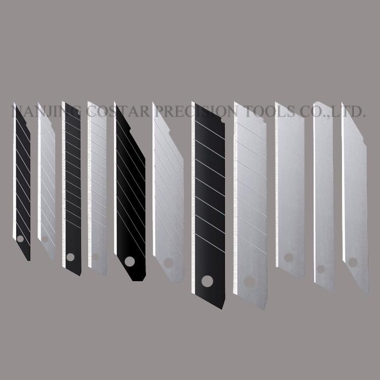 Carbon steel art utility knife blade