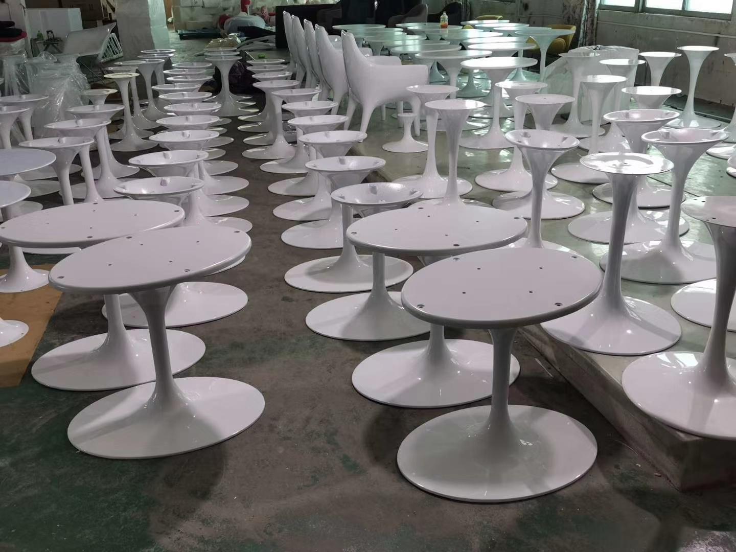 Tulip Table Oval Tulip Table Carrara Marble Dining Table base 4