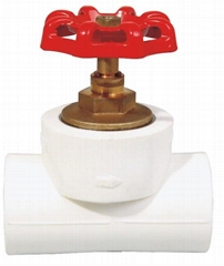 Plastic pipe fittings PPR brass ball valve with singal union