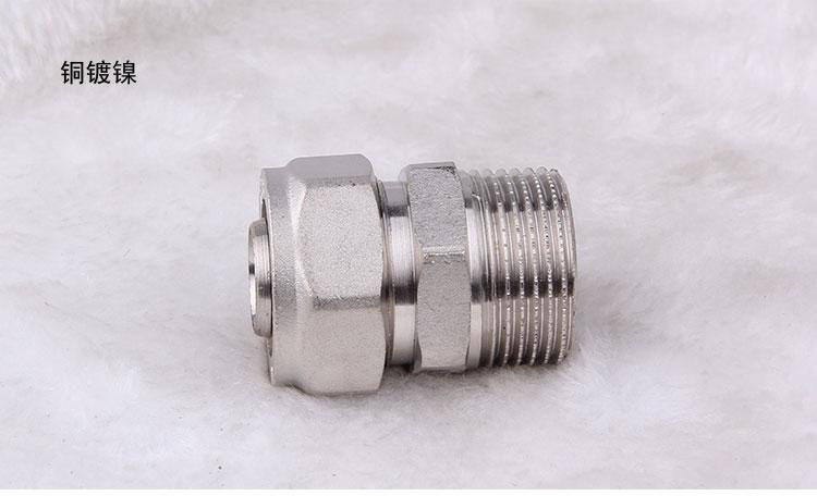 brass pipe fittings pex fitting hydraulic hex nipple T type tee quick connector 