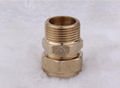 brass pipe fittings pex fitting hydraulic hex nipple T type tee quick connector 