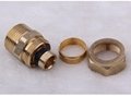 brass pipe fittings pex fitting hydraulic hex nipple T type tee quick connector  3