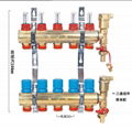 PEX radiant heating brass manifold house heating set