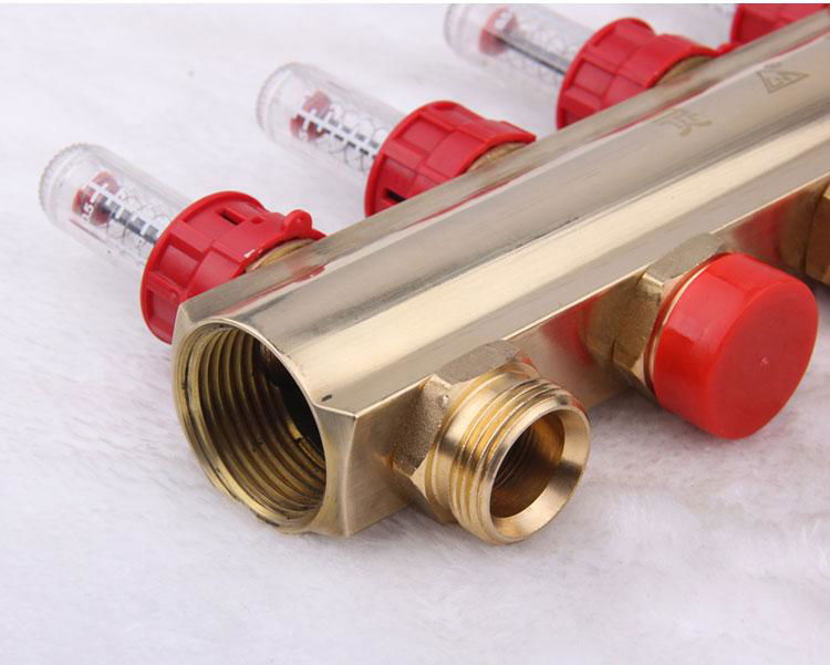 PEX radiant heating brass manifold house heating set 5