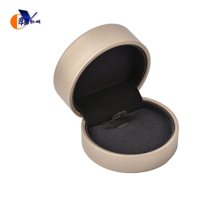 High End Pu Leather Custom Made jewelry packaging transparent ring box 5