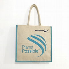 jute tote shopping bags printed wholesale