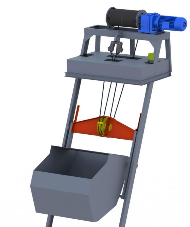 Modular container-design mixing plant with skip loading 2