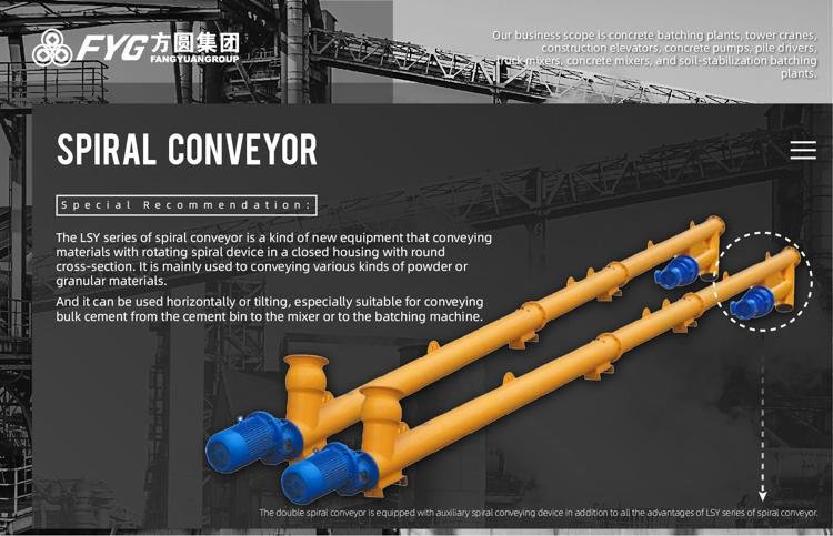 Automatic Screw Conveyor Feeder / Powder Flexible screw auger conveyor 