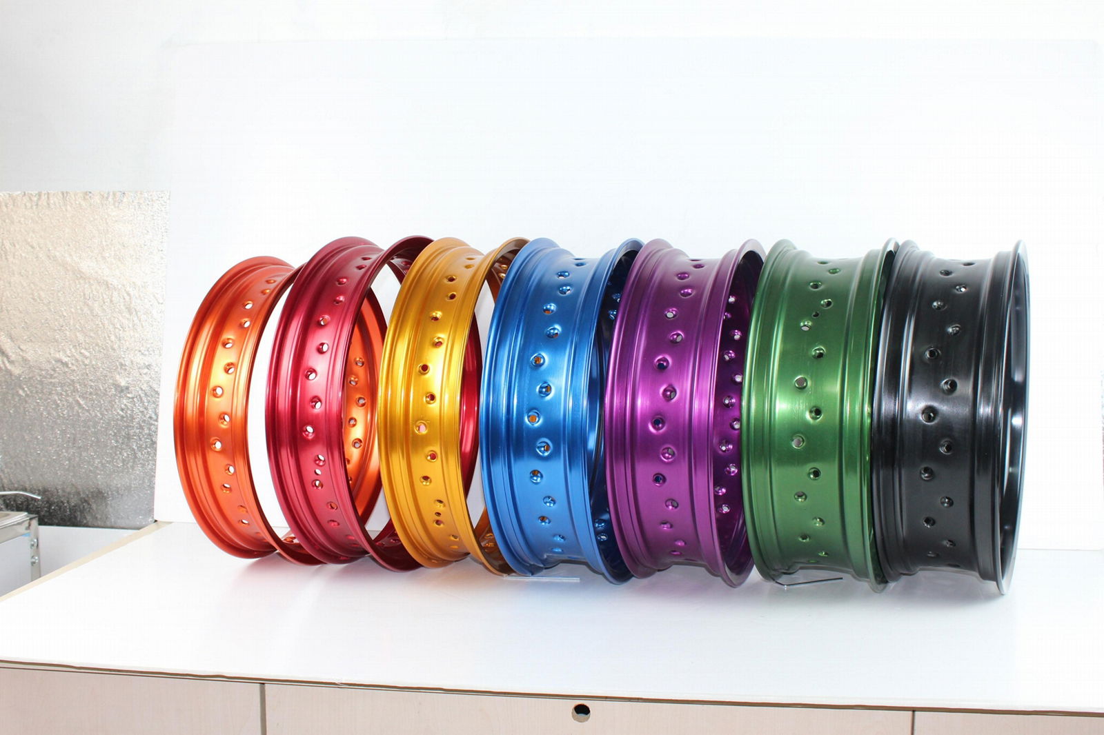 High quality aluminum alloy 17 inch motorcycle spoke wheels for supermoto 4