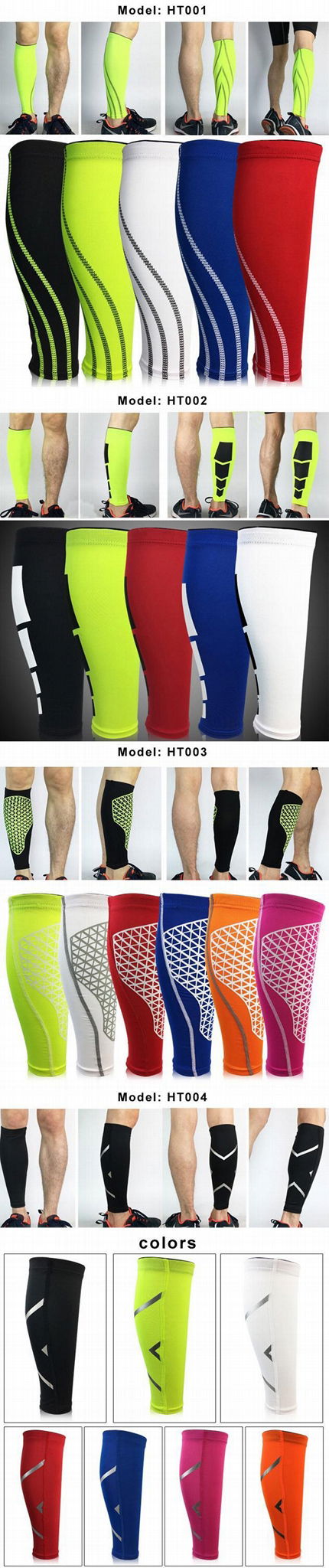 Breathable Sports Protection Knee Pads Brace Custom Knee Brace Calf Sleeve 2