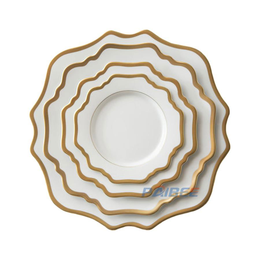 Wholesale strengthen porcelain tableware dinner dishes set