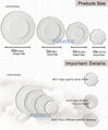 Wholesale porcelain luxury wedding dinnerware sets charger dinner bread plate 2