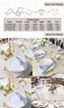 Wholesale porcelain luxury wedding dinnerware sets charger dinner bread plate 3