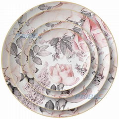 Ceramic plate dinnerware bone china dinner set 