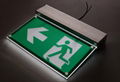 220VAC 3H NICD CE Aluminum double sided led running man exit sign