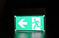 220VAC 3H NICD CE Aluminum double sided led running man exit sign 4