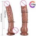 12.4 Inch Realistic Silicone Huge Penis Soft Big Dick Lifelike Real Feeling Dild