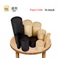 Custom Full Colors Package Printing Cardboard Round Gift Box Paper Tube With Lid 2