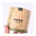 Eco friendly brown kraft cosmetic tube