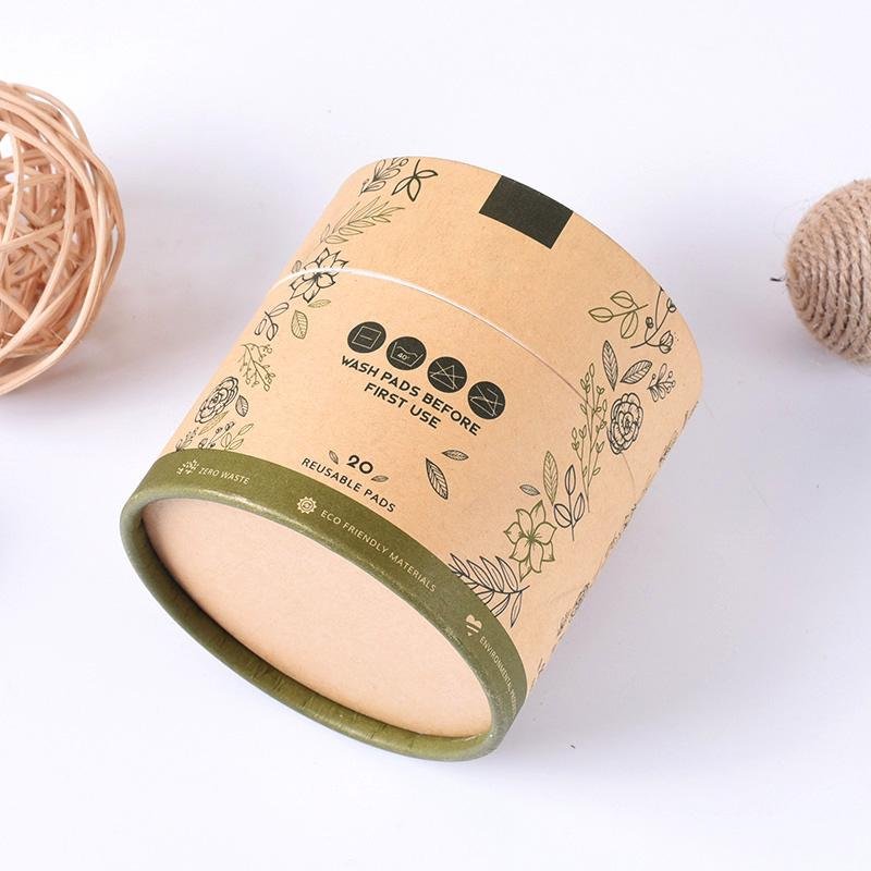 Eco friendly brown kraft cosmetic tube packaging custom kraft paper tube 2